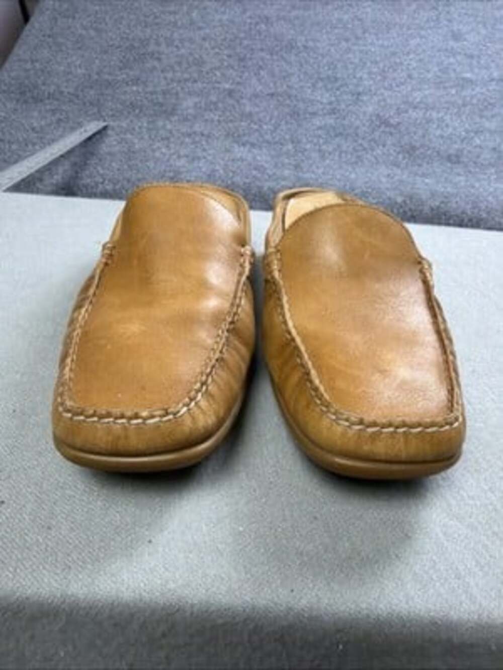 Mephisto Cool-Air Suede Leather Mule Slip On Tan Comfort Shoes US 9.5 - Picture 2 of 8